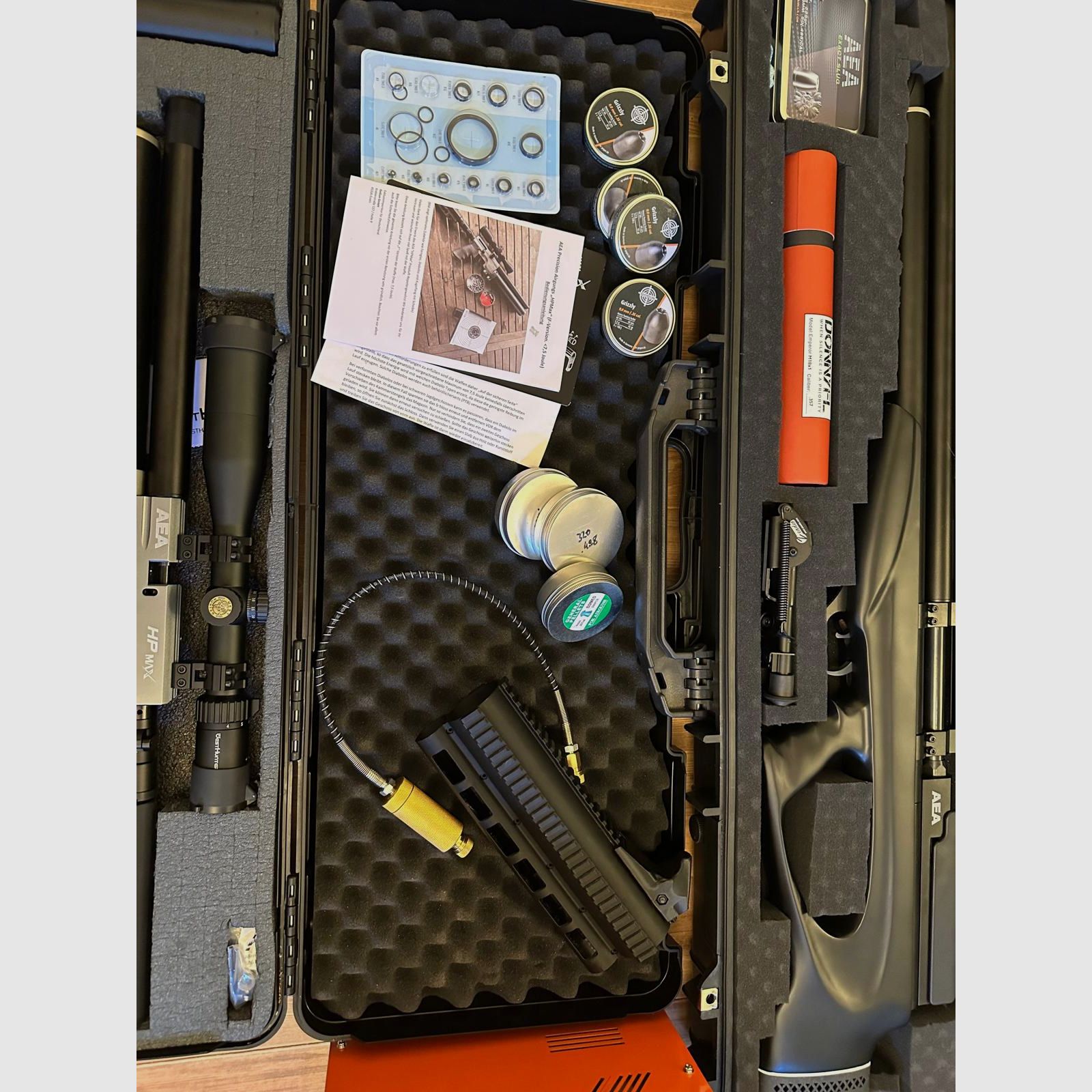 AEA Airgun HPMAX (9mm) & AEA Challenger Bullpup .50 Compressore