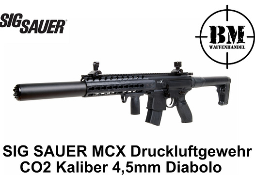 Sig Sauer MCX Druckluftgewehr CO2 4,5mm Diabolo Luftgewehr