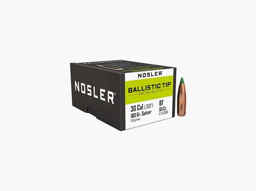 Palle Nosler Ballistic Tip .30 / 308 180 gr SP 30180 50 pz