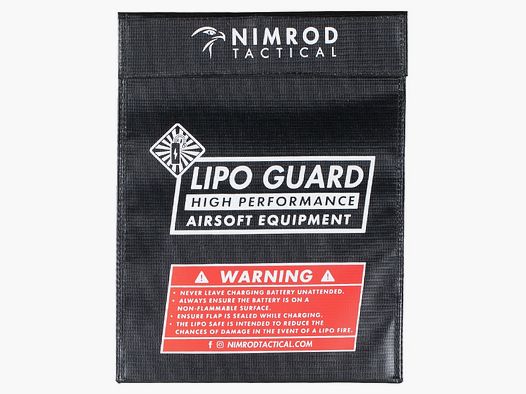 Bolsa de seguridad Nimrod Lipo para baterías de Airsoft (23x30cm)
