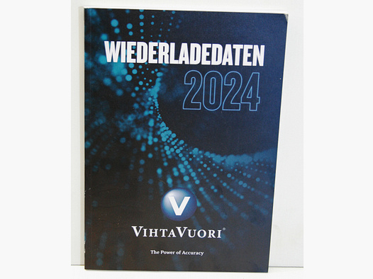 1 x VIHTAVUORI Wiederladedaten 2024 Zentralfeuermunition 135 Seiten Ladedaten Büchse KW + SCHROT !