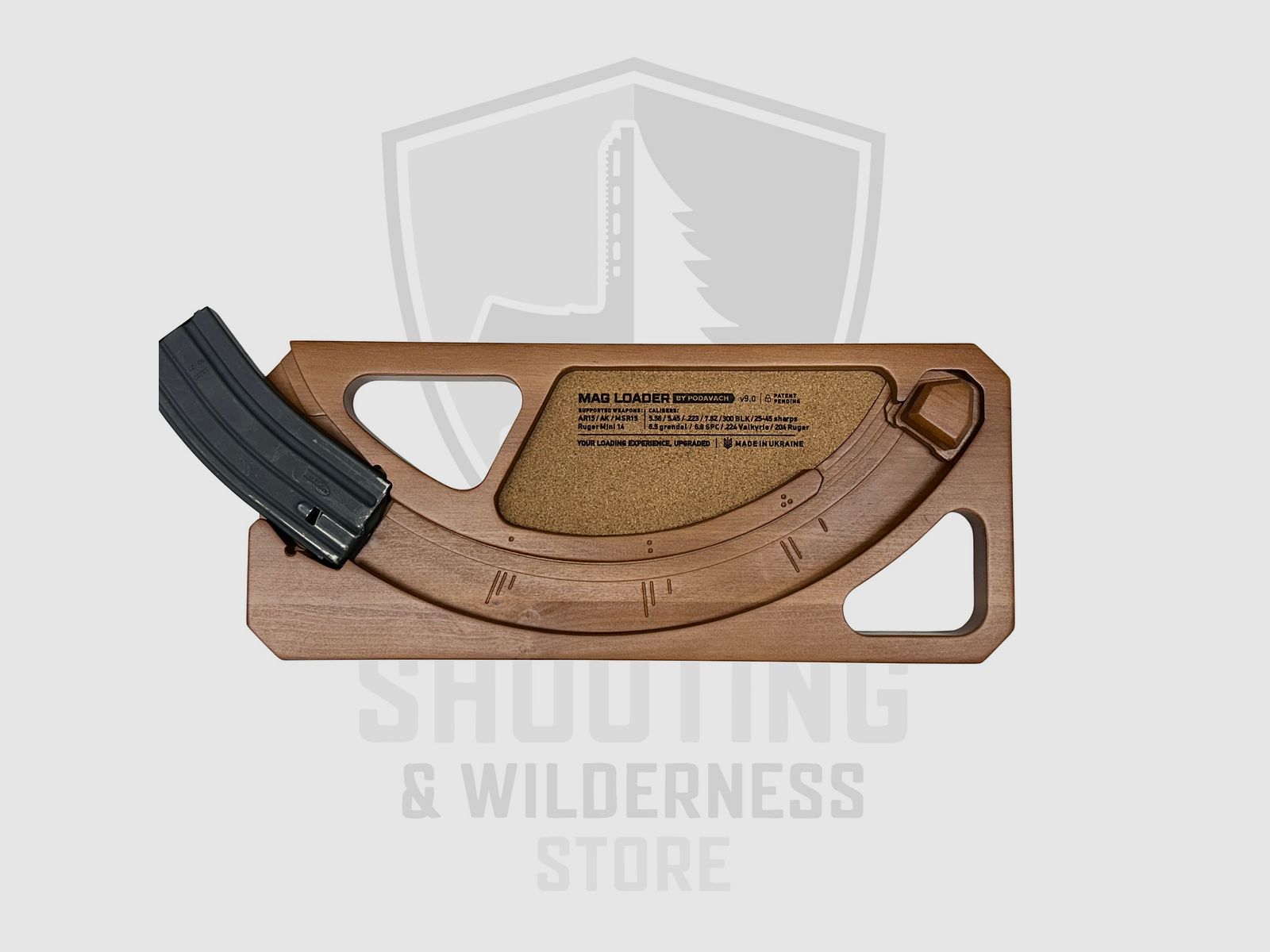 Podavach U-Loader Ladehilfe für AR & AK-Magazine .223/7.62x39mm Natural Wood, Bild 1 von 3