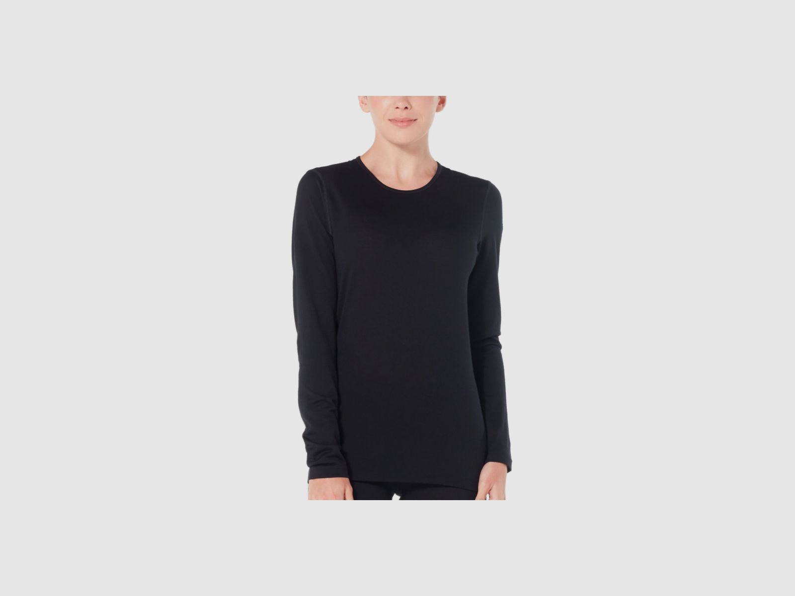 ICEBREAKER - Merino 200 Oasis Long Sleeve Crewe Women Black