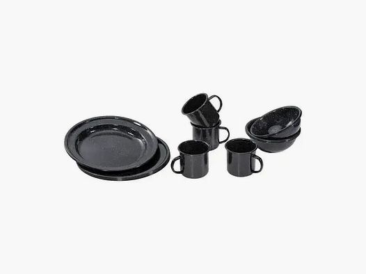 Mil-Tec Mil-Tec Essgeschirrsatz Western Emaille 12er Set