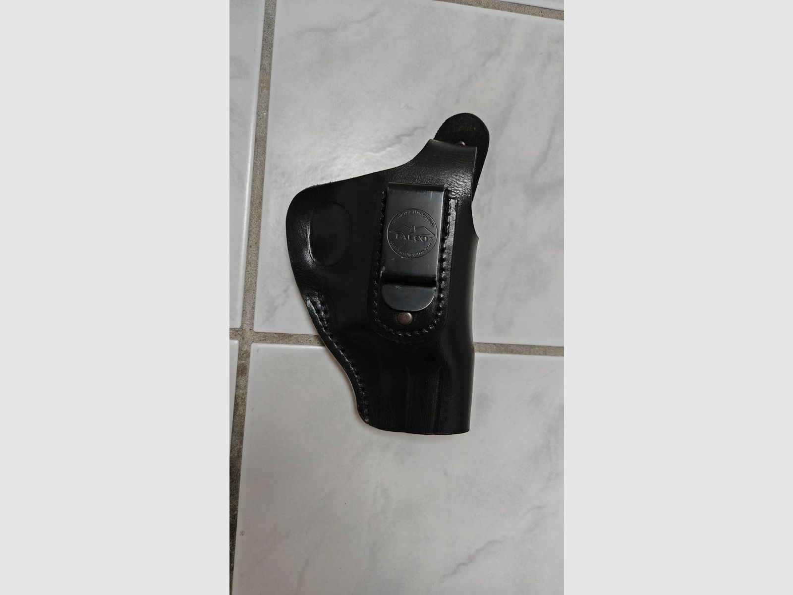 Holster in pelle Falco IWB / OWB di alta qualità per revolver da 2,5 " pollici nero | Come nuovo