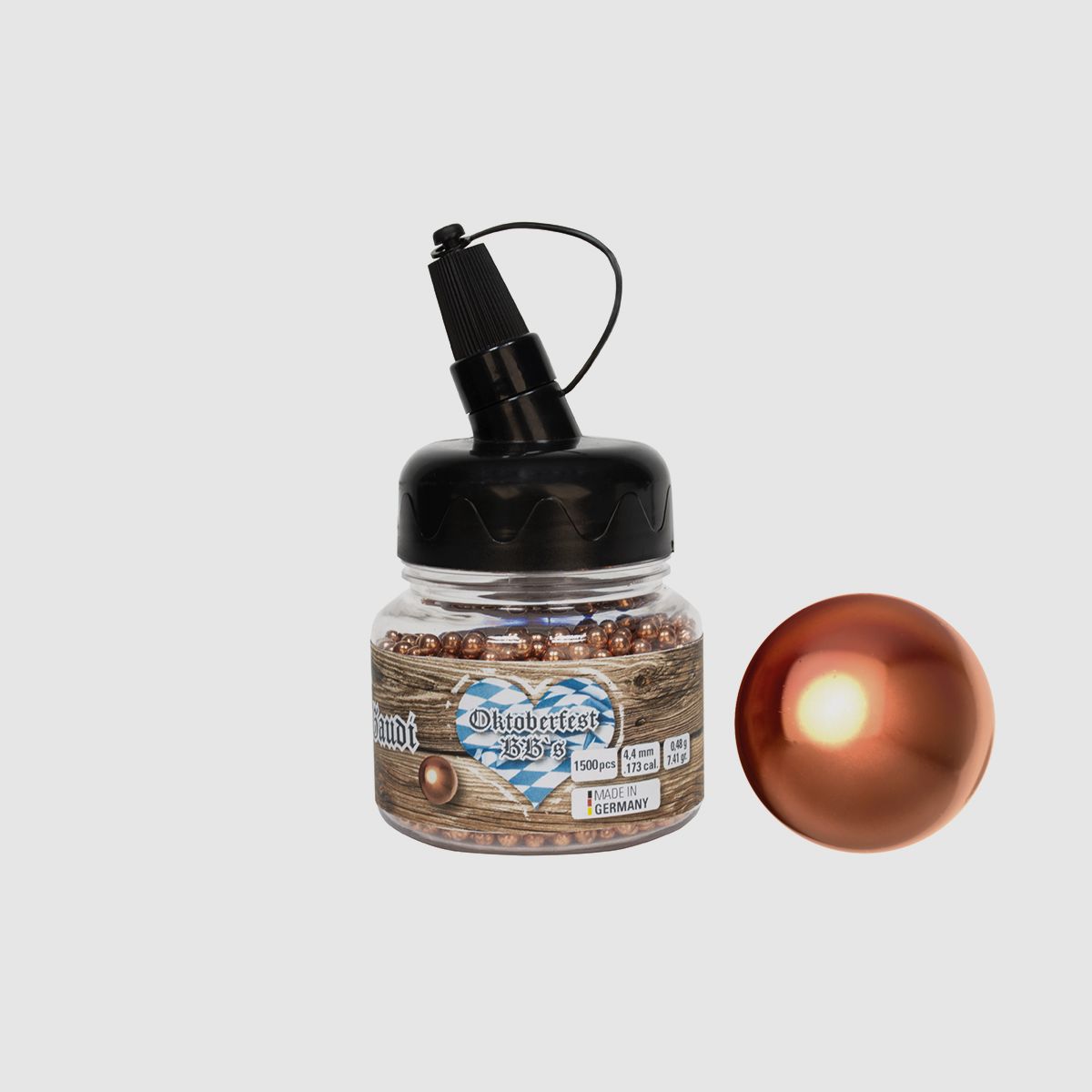 DIANA Oktoberfest lead BBs copper-plated 4.4mm 1,500 pieces