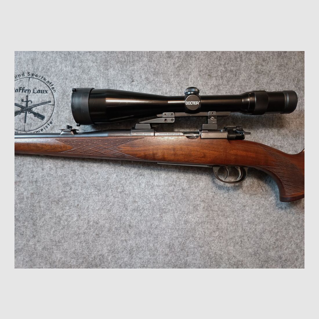 Waffen Adamy Suhl Mauser Argentino 98er mit ZF Docter3-12x56