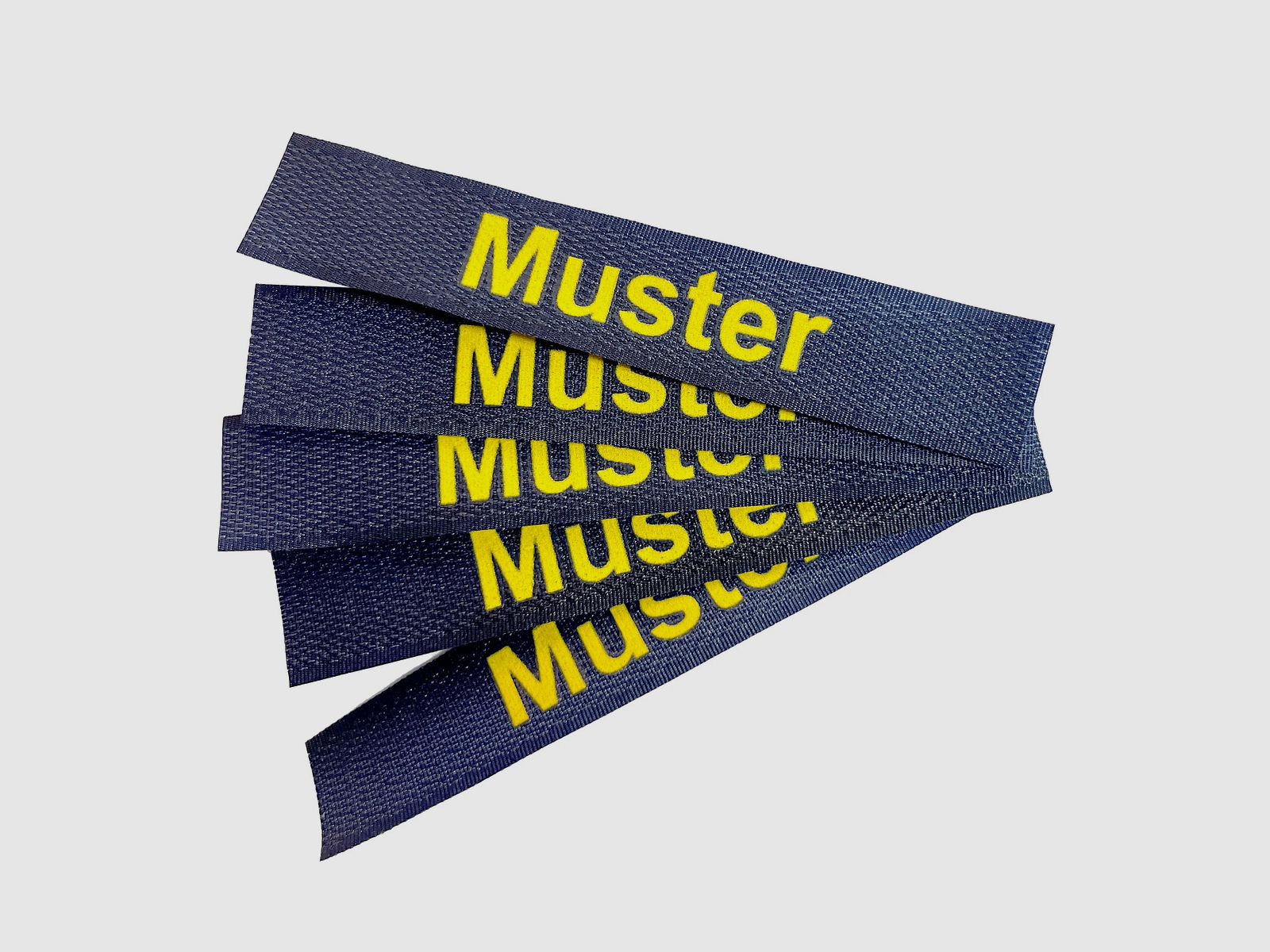 ASMC Namensbänder 5er Set Navy Gold