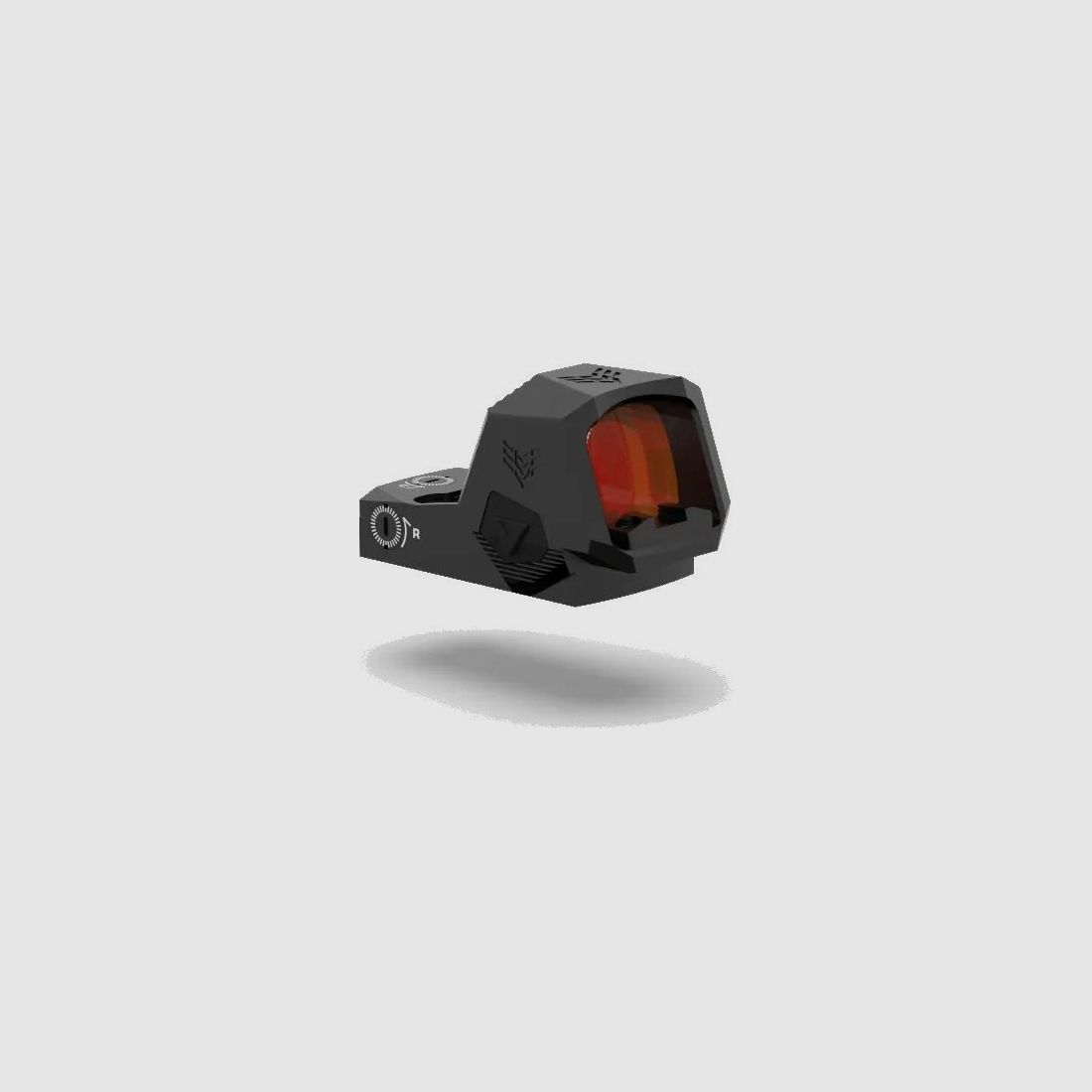 Swampfox Sentinel II 1x20 RMSc Micro-Reflexvisier - 3 MOA Dot, rot, Blackout Rear Sight Guide