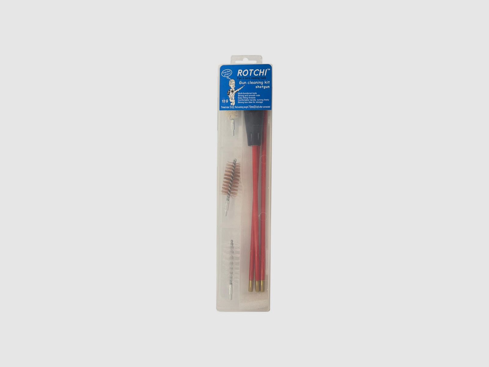 Komplettes Reinigungsset Rotchi Deluxe Gewinde groß für Gewehr Kaliber 12, Bild 1 von 2