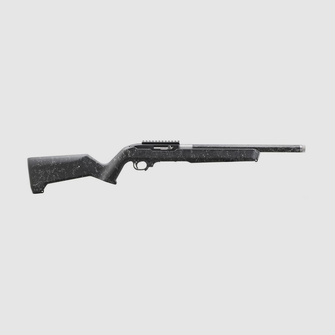 Ruger 10/22® CARBON FIBER .22 LR 16.1"/41CM TEXTURED WHITE SPECKLE BLACK MAGPUL MOE X-22