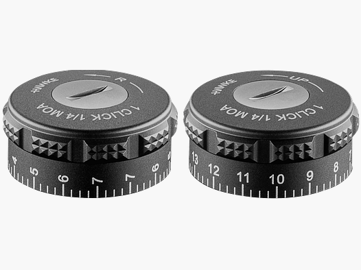Hawke Riflescope Type 14 Turret Caps Sidewinder 30 SF (1/4 MOA locking) (W+E)
