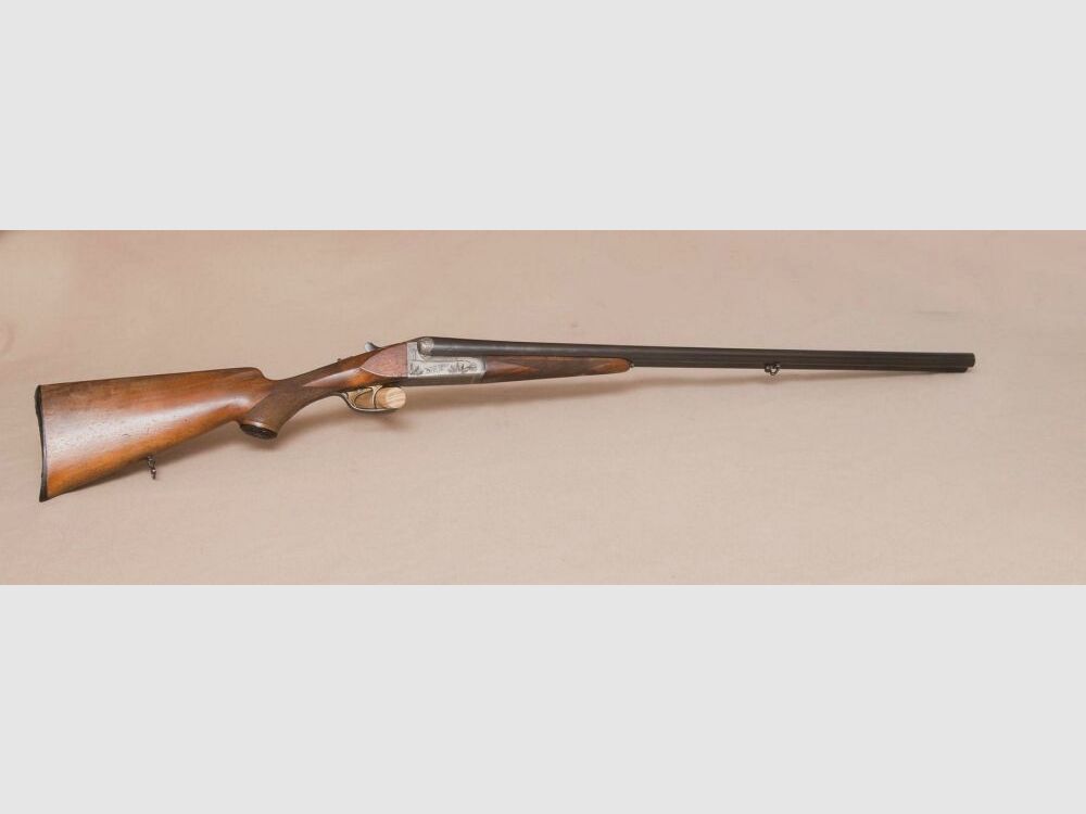 Cross flute double-barrel shotgun