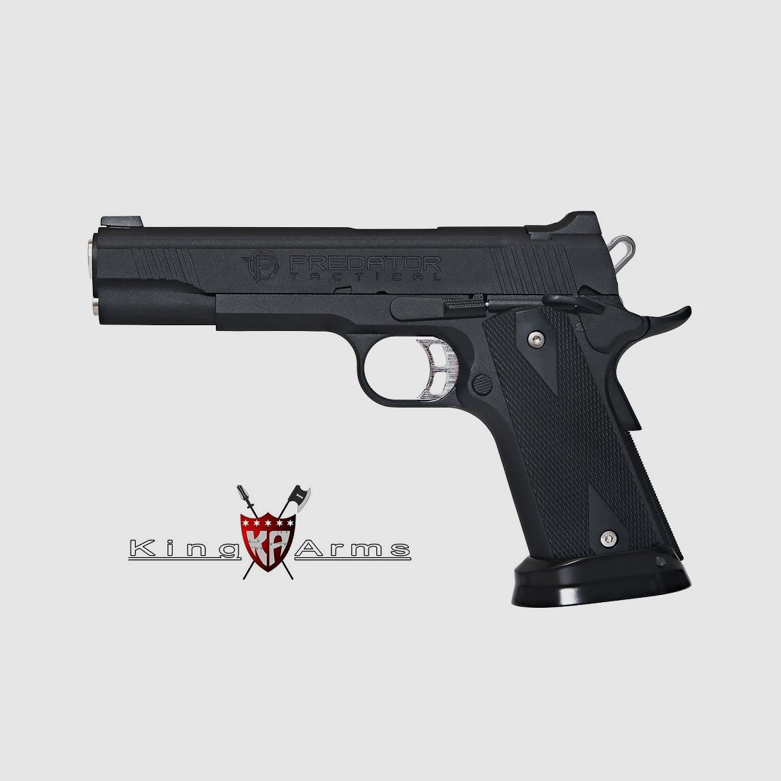 Pistole KING ARMS Predator Iron Shrike Schwarz – 6 mm GBB