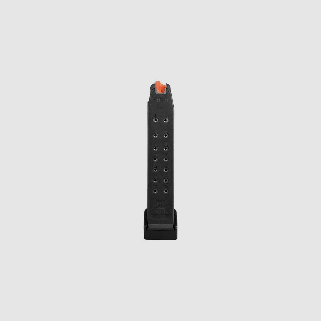 Glock Magazin G17+2 9mm Para 19 Schuss Zubringer Orange, Bild 2 von 2