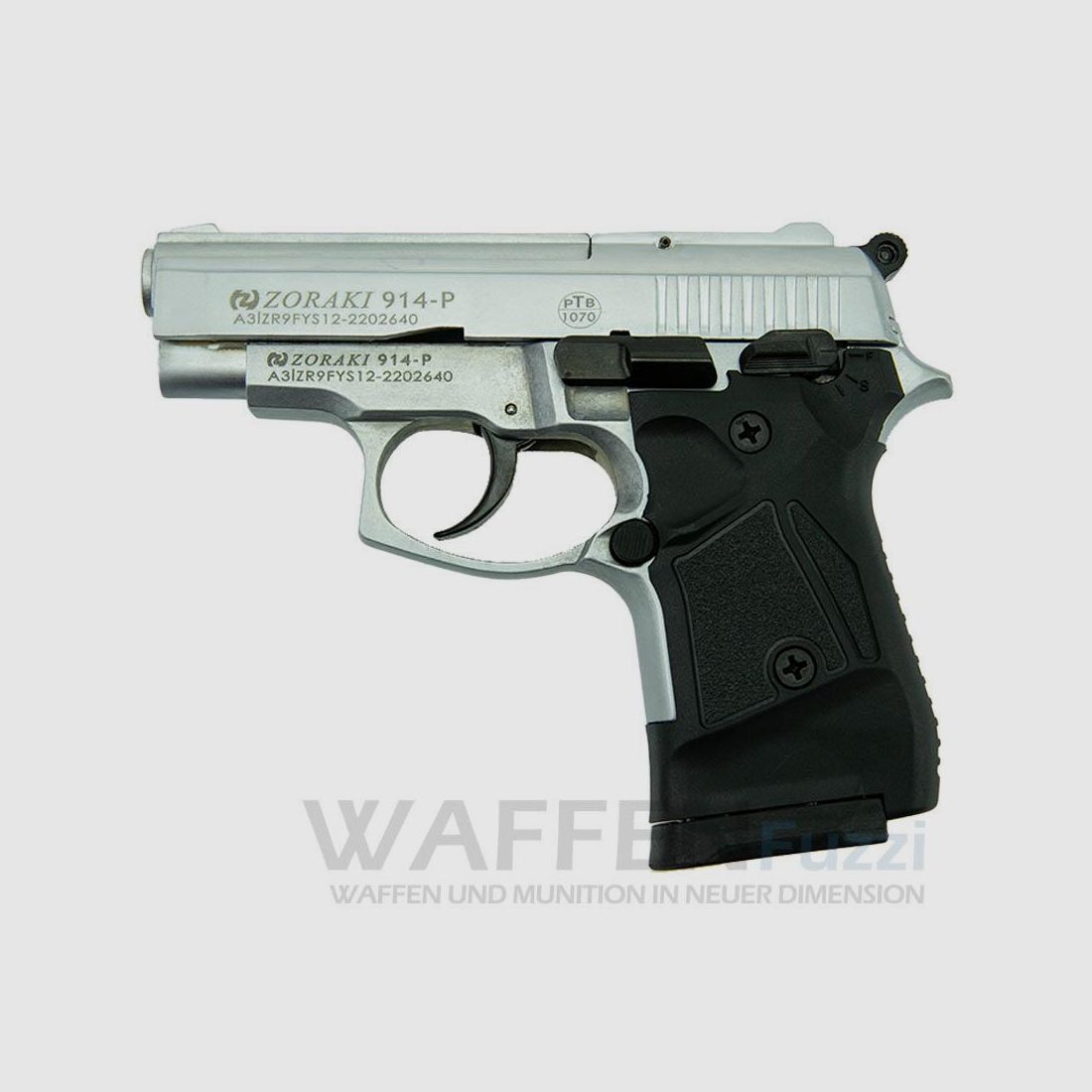 Zoraki 914 schreckschusswapen 9mm, satijnen afwerking