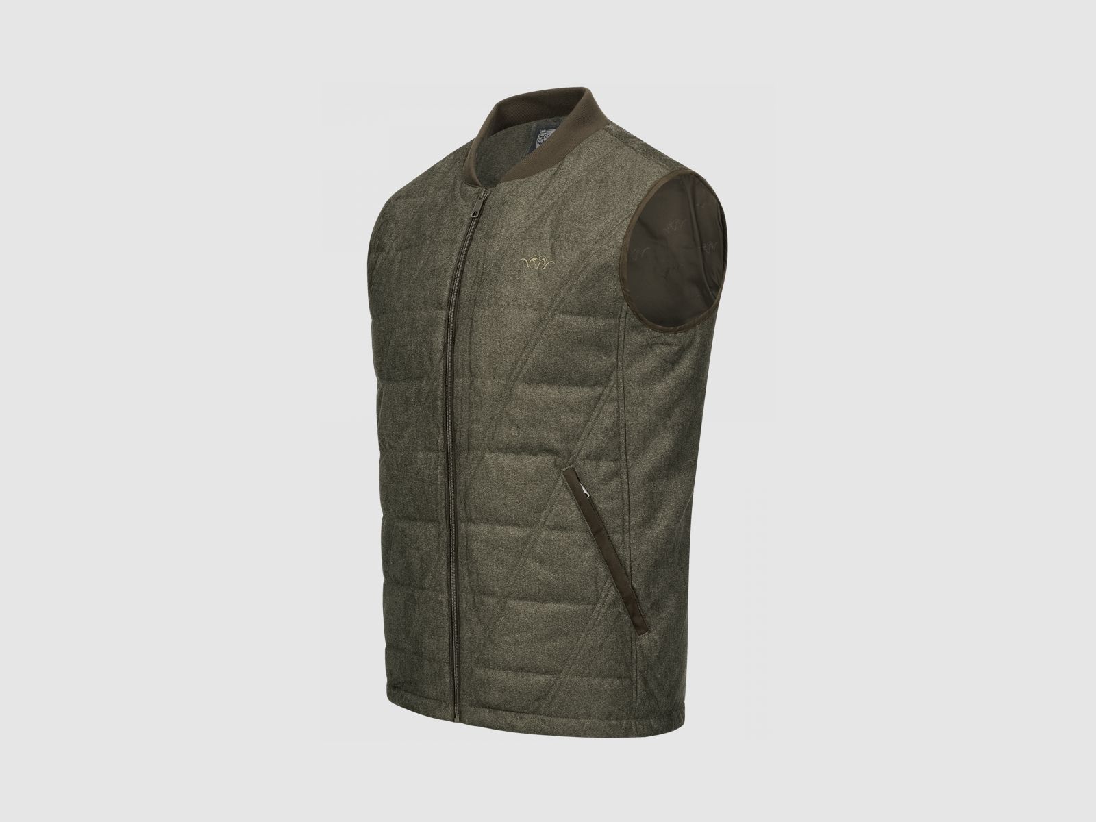 BLASER Uomo Vintage Gilet Victor Olive Melange - Nero