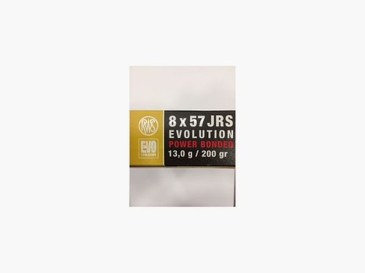 RWS CARTRIDGES 8 X 57 JRS 200 GR EVO