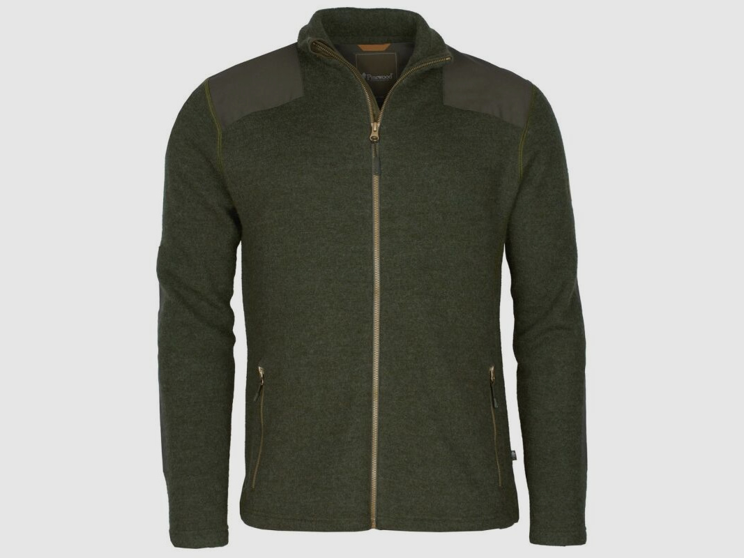 Pinewood Herren Wolljacke Lappland Green Melange