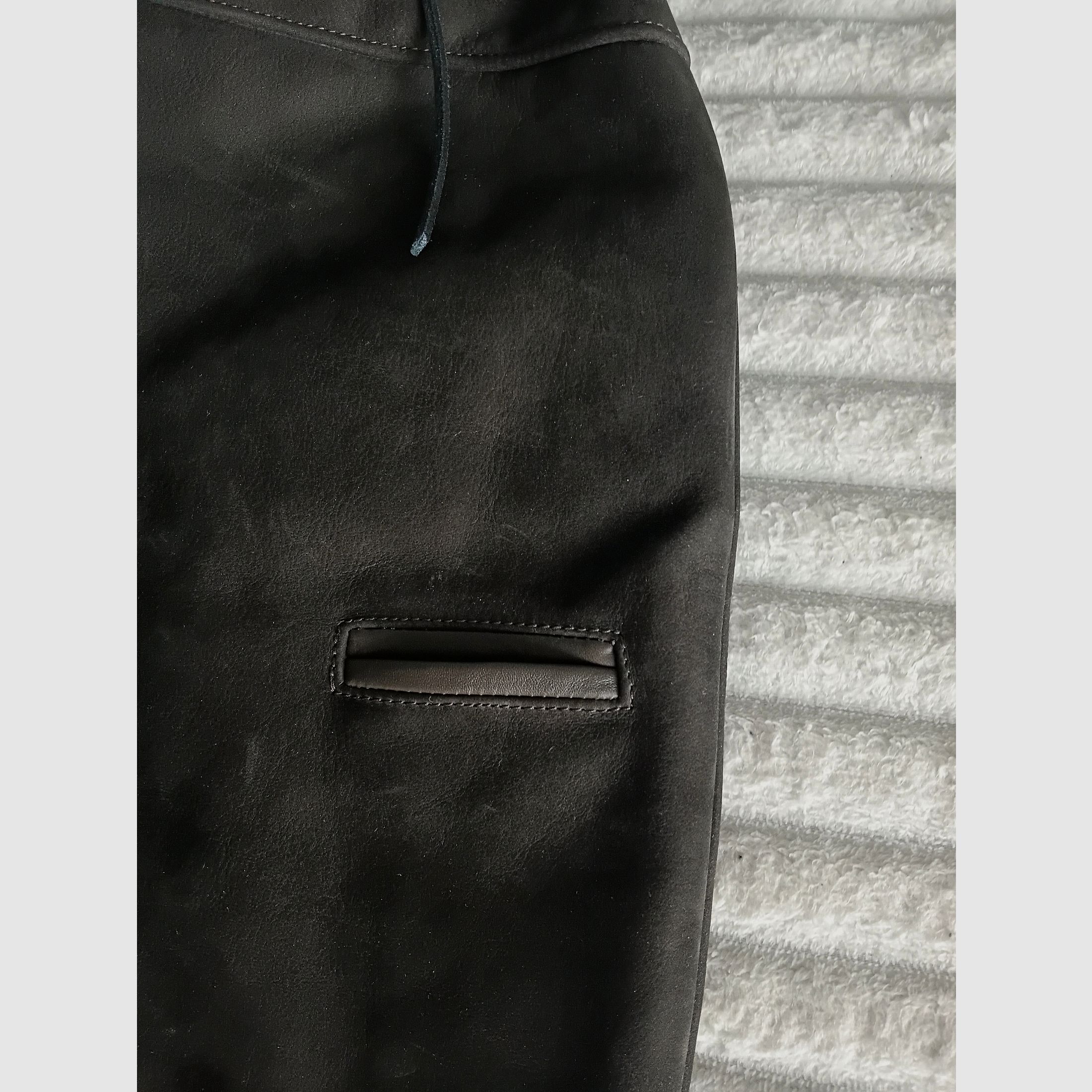 Jagdhose aus Leder, Nubuk, Maßgeschneidert, Neu und ungetragen
