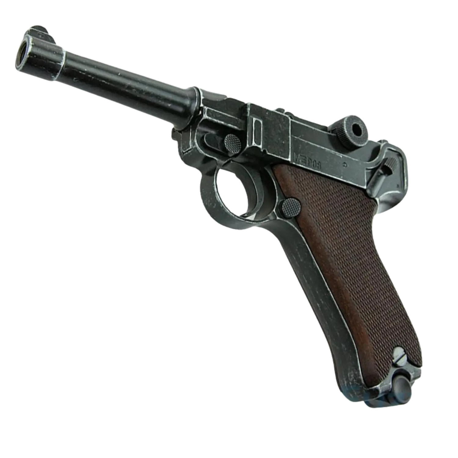 ME P08 Arme de défense 9mm look ancien avec poignée en bois, image 3 sur 5