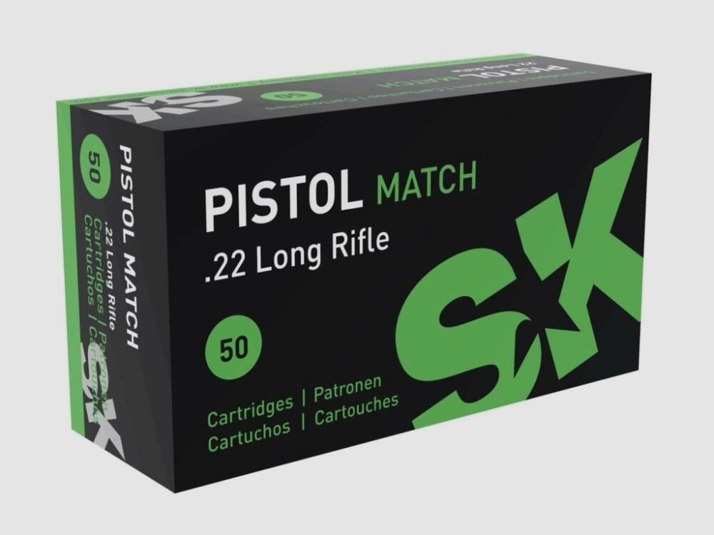 SK .22 lr Pistol Match 40grs / 2,6g