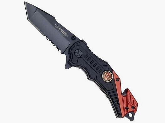 Cuchillo de rescate IV negro rojo