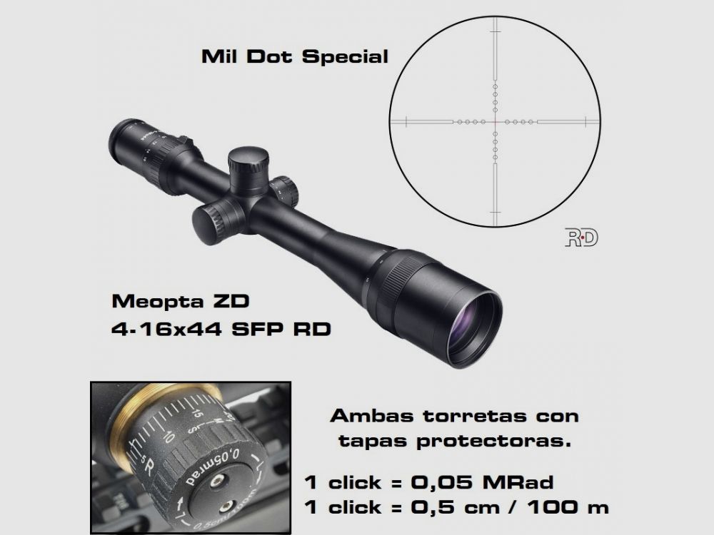 Luneta celownicza Meopta ZD 4-16X44 – Mil Dot Spec OFERTA DO WYCZERPANIA ZAPASÓW!