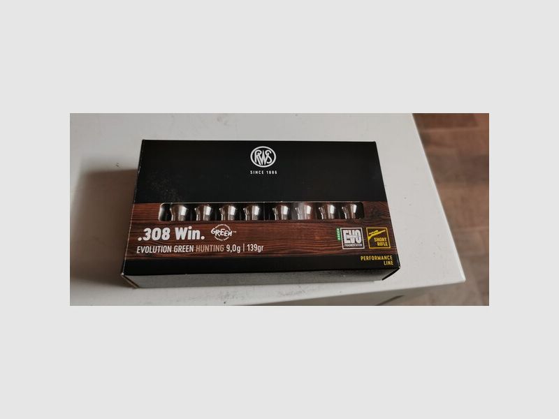 RWS EVO Green .308 Win 139grs 20 Schuss