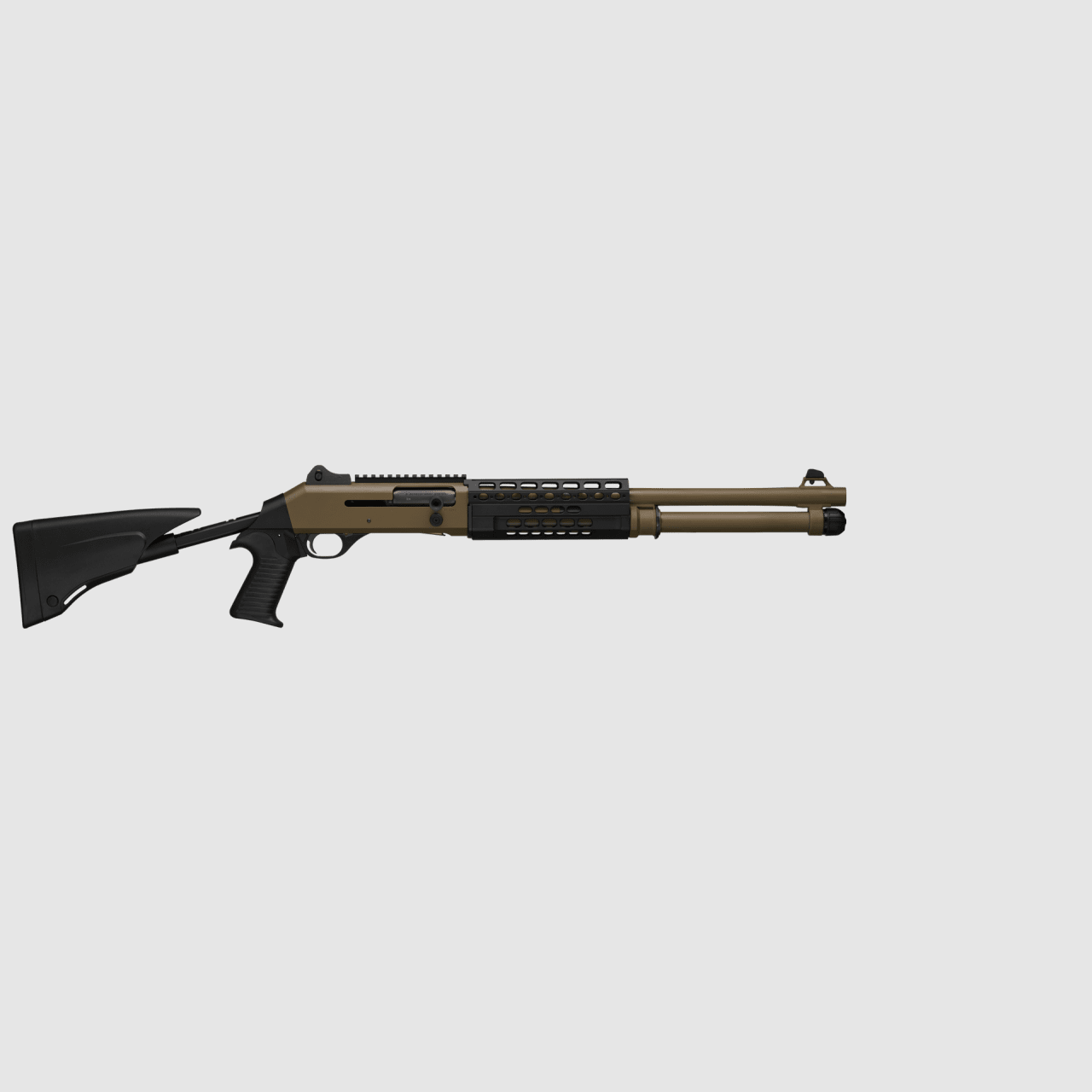 Benelli M4 Super 90 TS A1 Bruin Semi-Automatisch Geweer