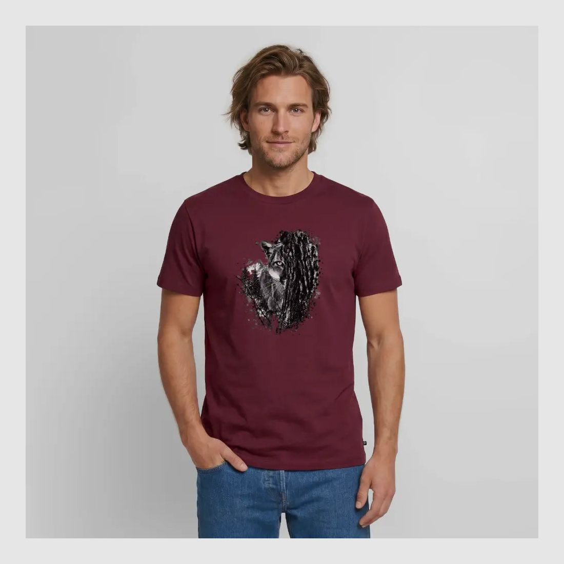 PUMA Men´s Premium T-Shirt „Lauernder Puma"