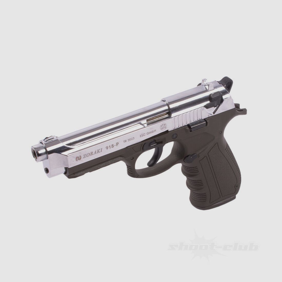 Zoraki 918-P pistola a salve 9 mm P.A.K. cromo ODG
