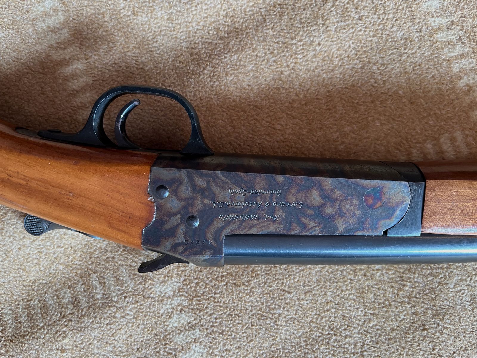 Break-action shotgun 12/70 with ejector