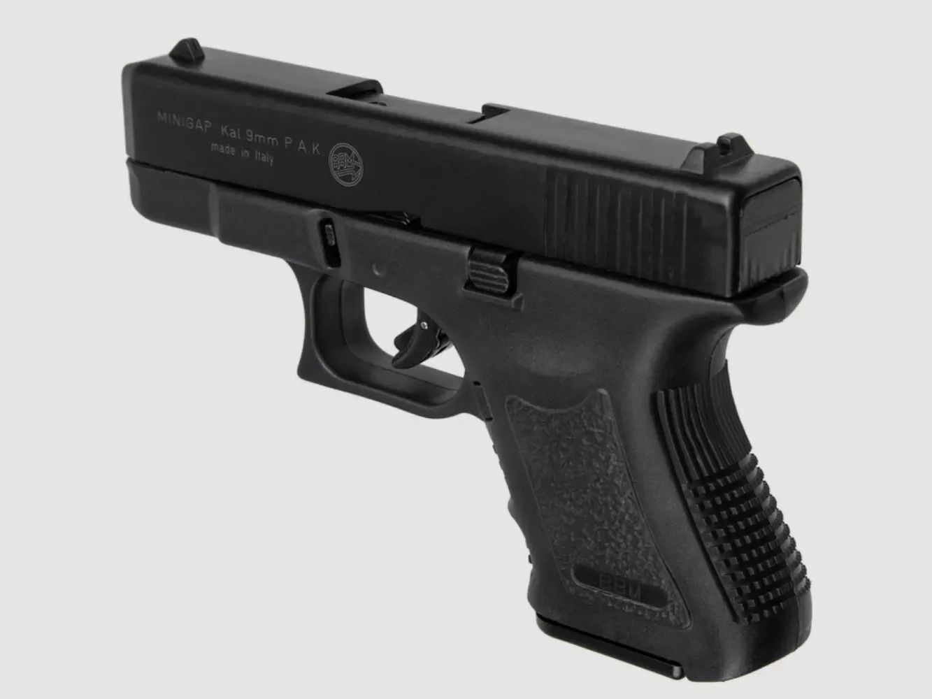 BRUNI Mini GAP 9 mm P.A.K. – Glock 26 Style – Kompakte Schreckschusspistole – EU-weiter Versand