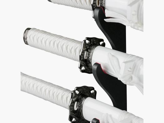 Epic Swords Katana Wakizashi Tanto White Dragon Schwertset mit stumpfen Klingen inklusive Schwertständer und Zubehör