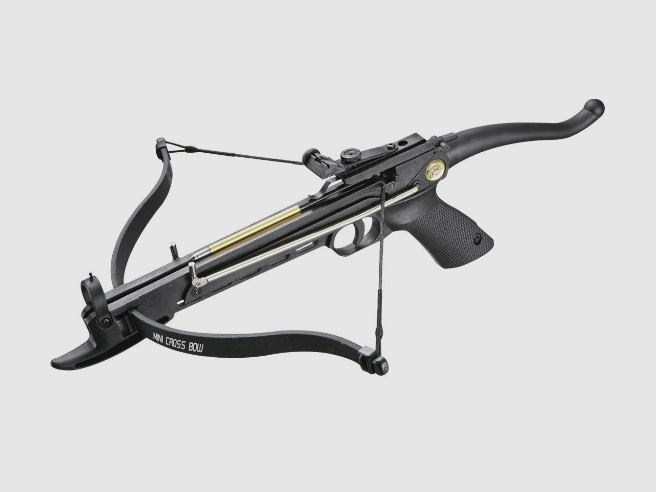 Ballesta de pistola Man Kung Cobra 80 lbs negra 3 flechas 6,5 pulgadas ya está ensamblada