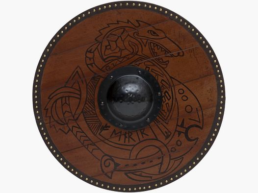 Round shield dragon with dragon ornaments