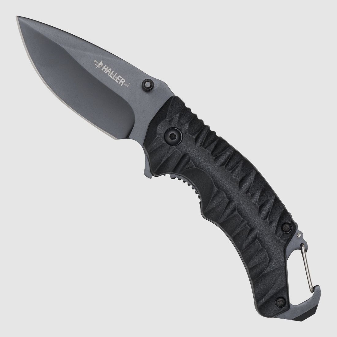 Pocket knife with carabiner