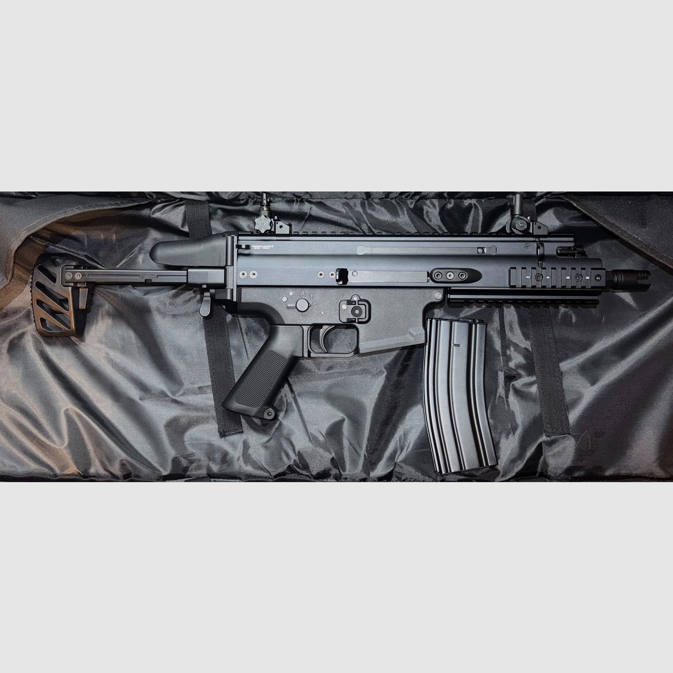 Begadi MK16SC Sport / FN Herstal SCAR-SC Upgrade S-AEG mit Begadi CORE EFCS / Mosfet, FSWS & PRO HopUp, Metall Version