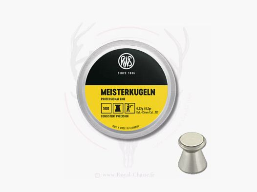 500 plombs MEISTERKUGELN 4.5 MM 0,53g RWS