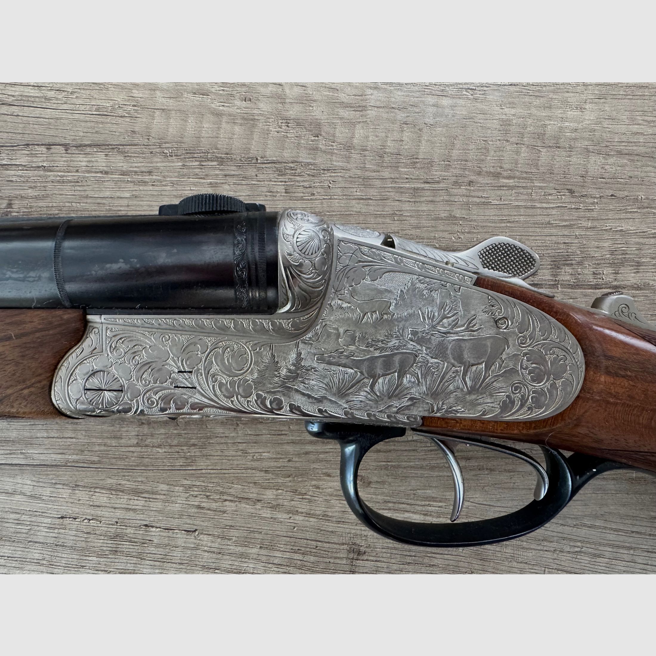 Krieghoff Neptun Drilling 12/70 – .30-06 Springfield – incisione a mano elaborata