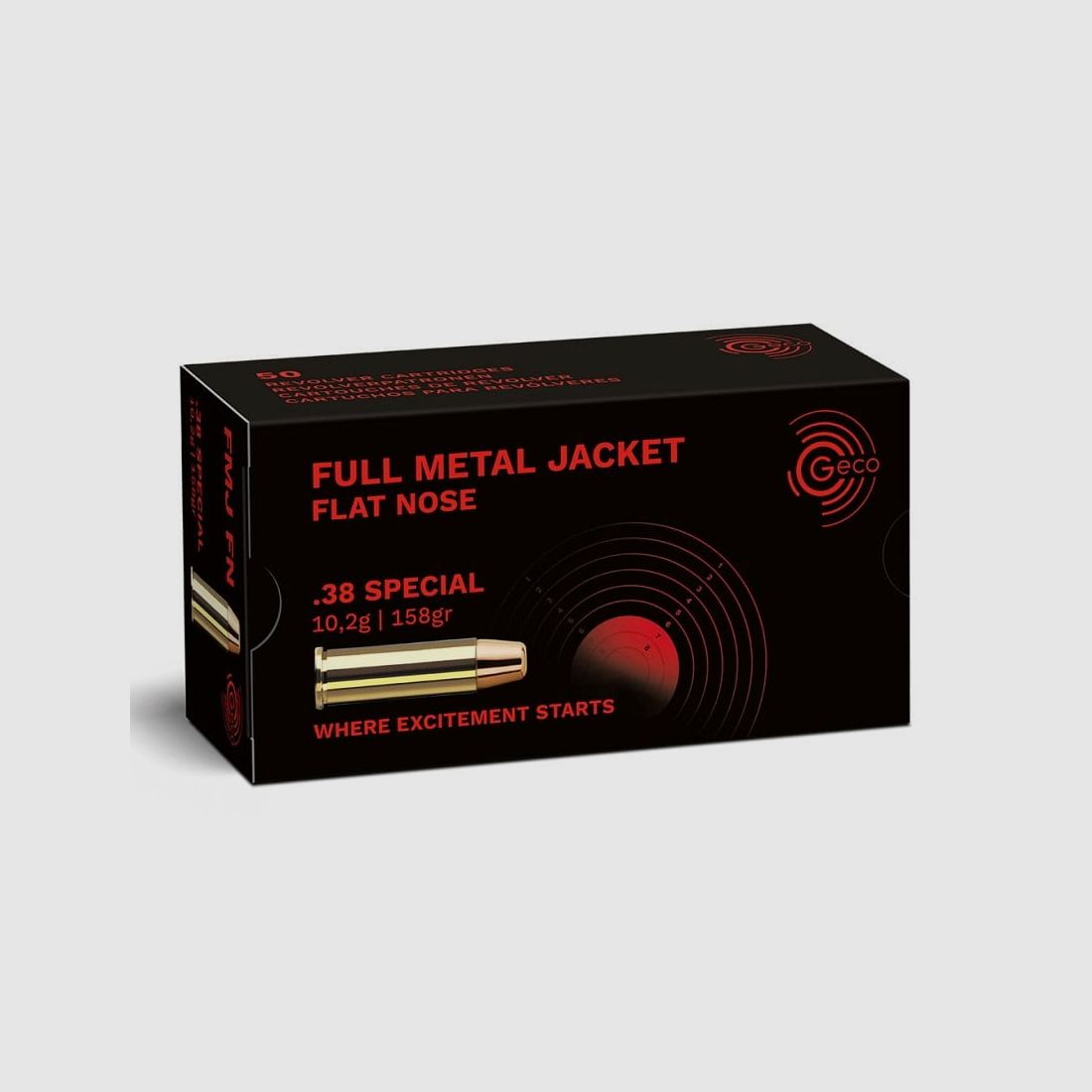 Geco .38 Special VM Flachkopf 158gr.