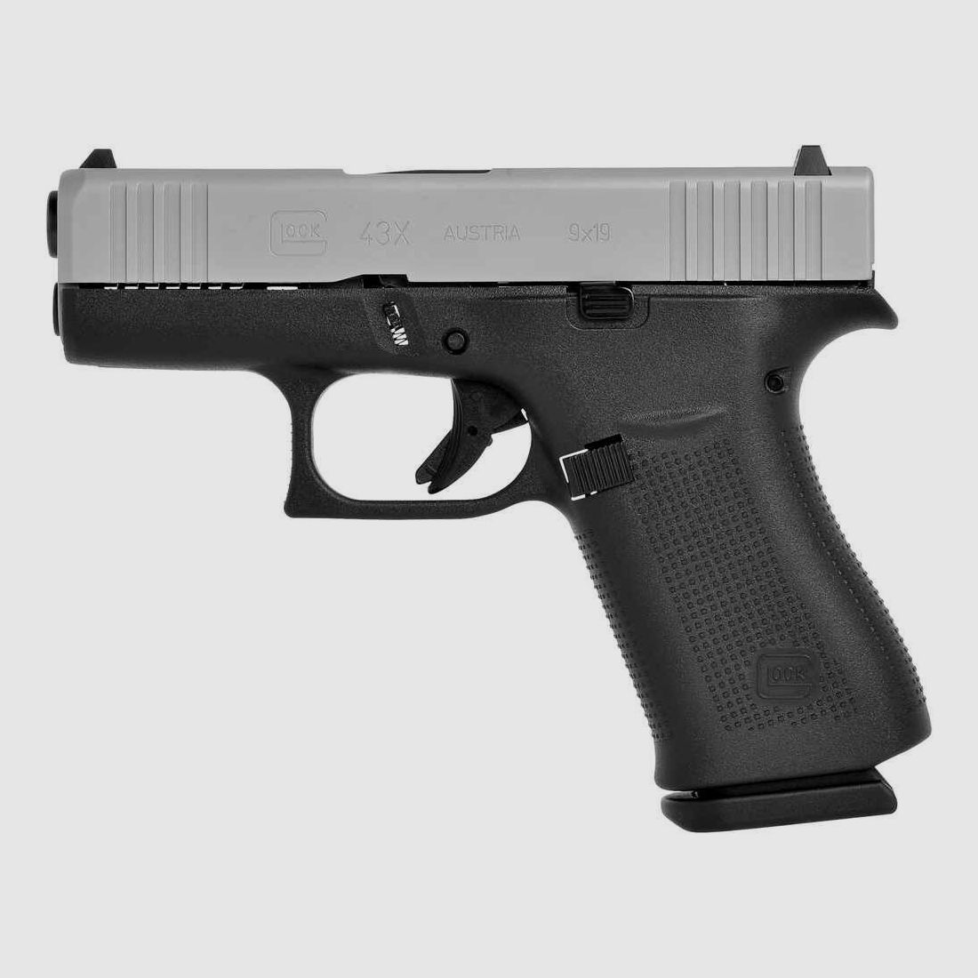 Glock 43X silver slide