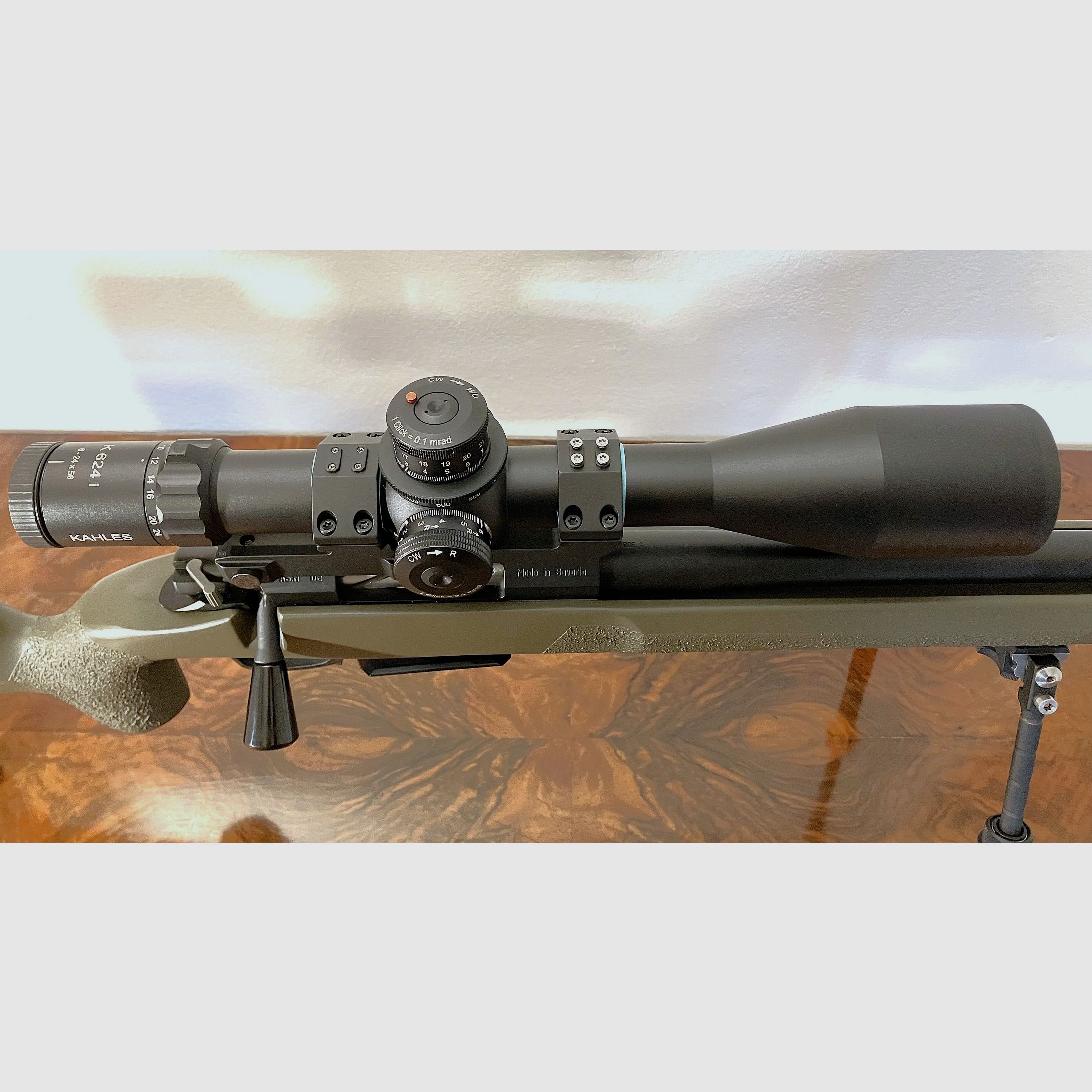 PSG Valkyrie in .308 Win including Kahles 624i 6-24x56 scope and accessories.