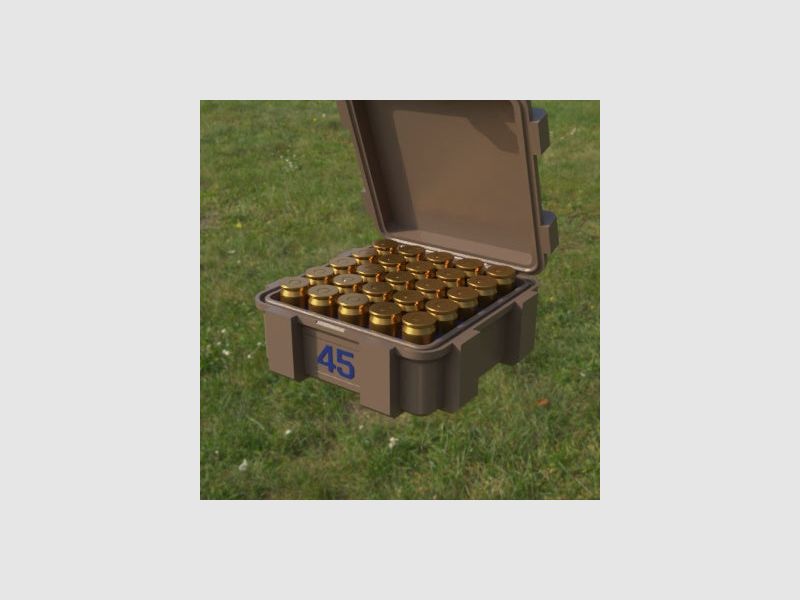 Filamelt Munitionsbox / .45 ACP / ‘Klappdeckel’ / Patronenbox, Ammo Box