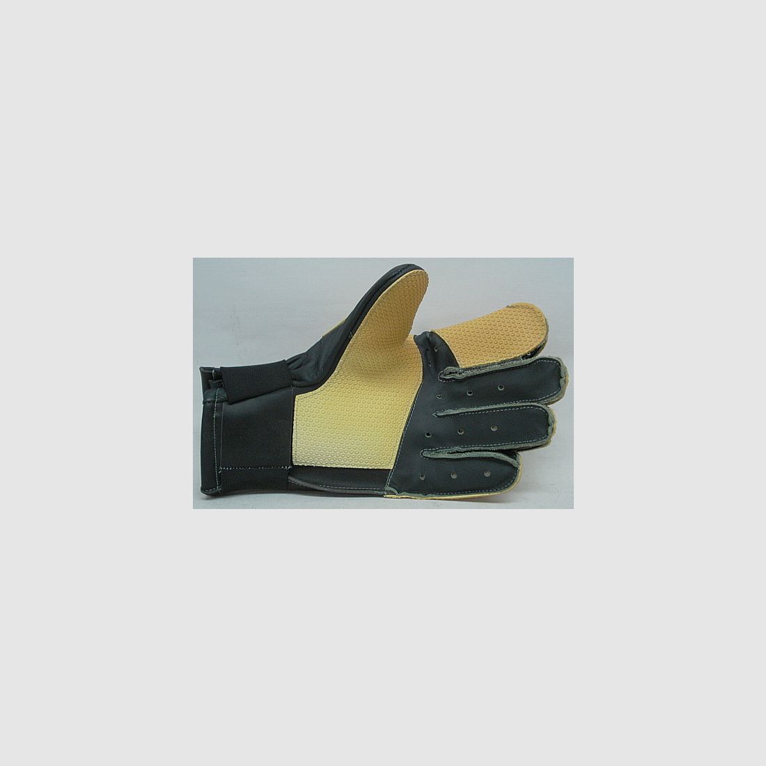 Schießhandschuh 5 Finger - Mod.Standard, schwarz/weiß