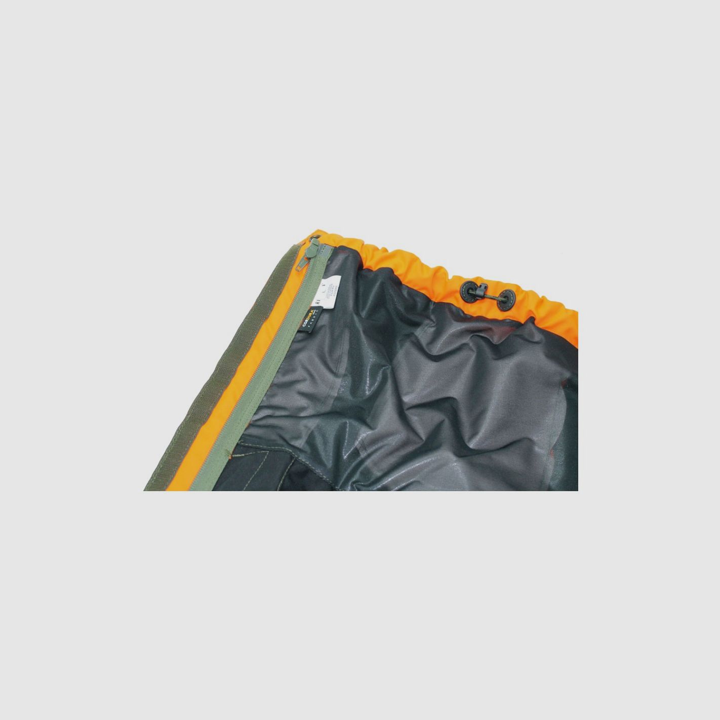 Riserva - ergonomische Gamaschen aus grünem und orangefarbenem Ripstop-Cordura mit hoher Sichtbarkeit, Bild 6 von 8
