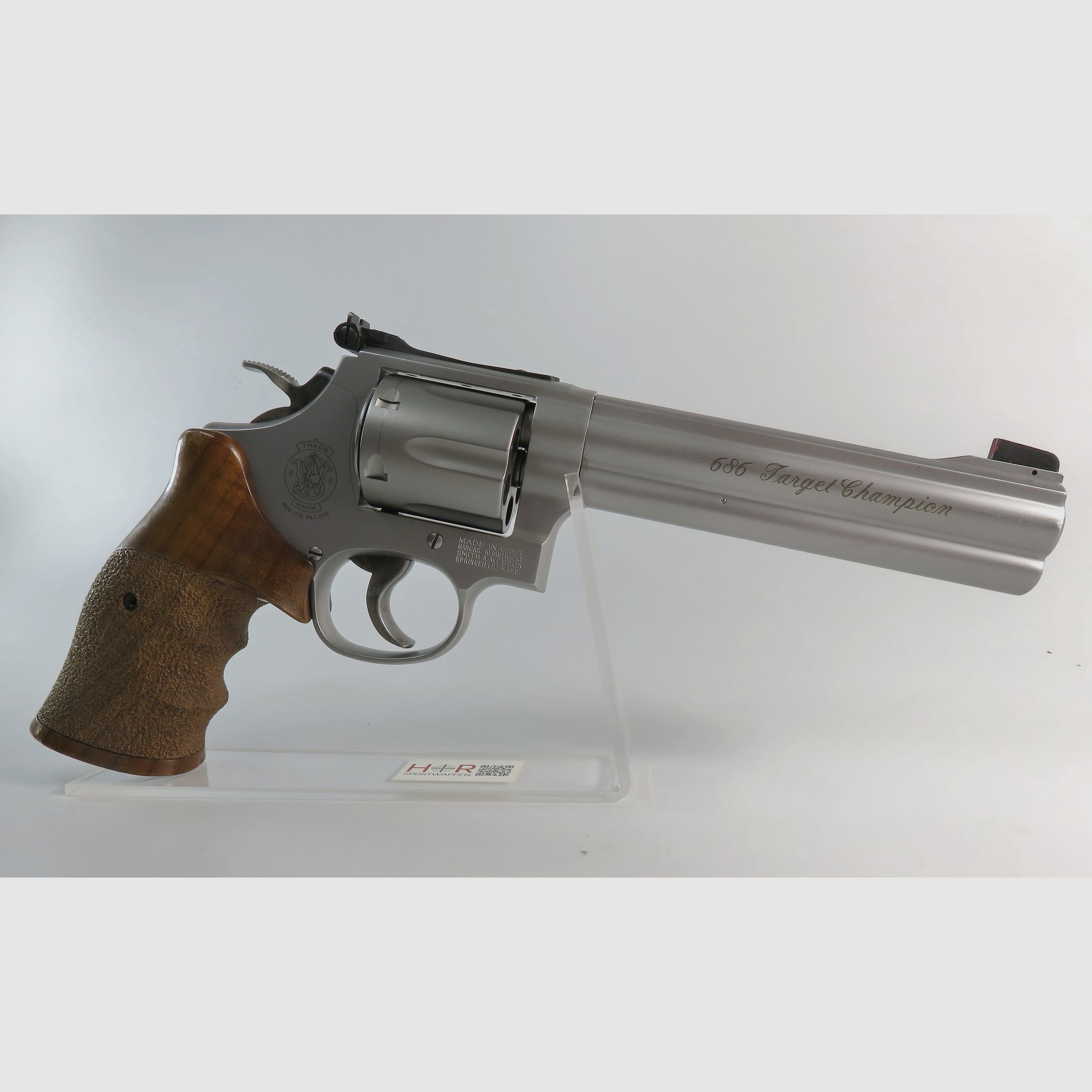 Revolver Smith & Wesson Mod 686-5 Target Champion | .357 Mag. | 6 Zoll | Nill-Griff | Top-Zustand
