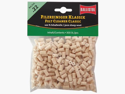 Ballistol Filzreiniger Klassik Kal. .22lr,.222/.223/.224 (300Stk)