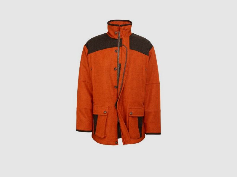 Rascher Herren Jacke Signal-Loden orange-melange 56